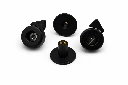 Paire de Clips vitre Gauche + Droit en plastique NOIR -BURTON