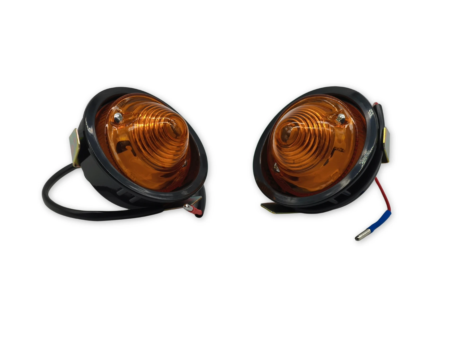 Paire de feu clignotant avant 2CV avec support Plastique Noir