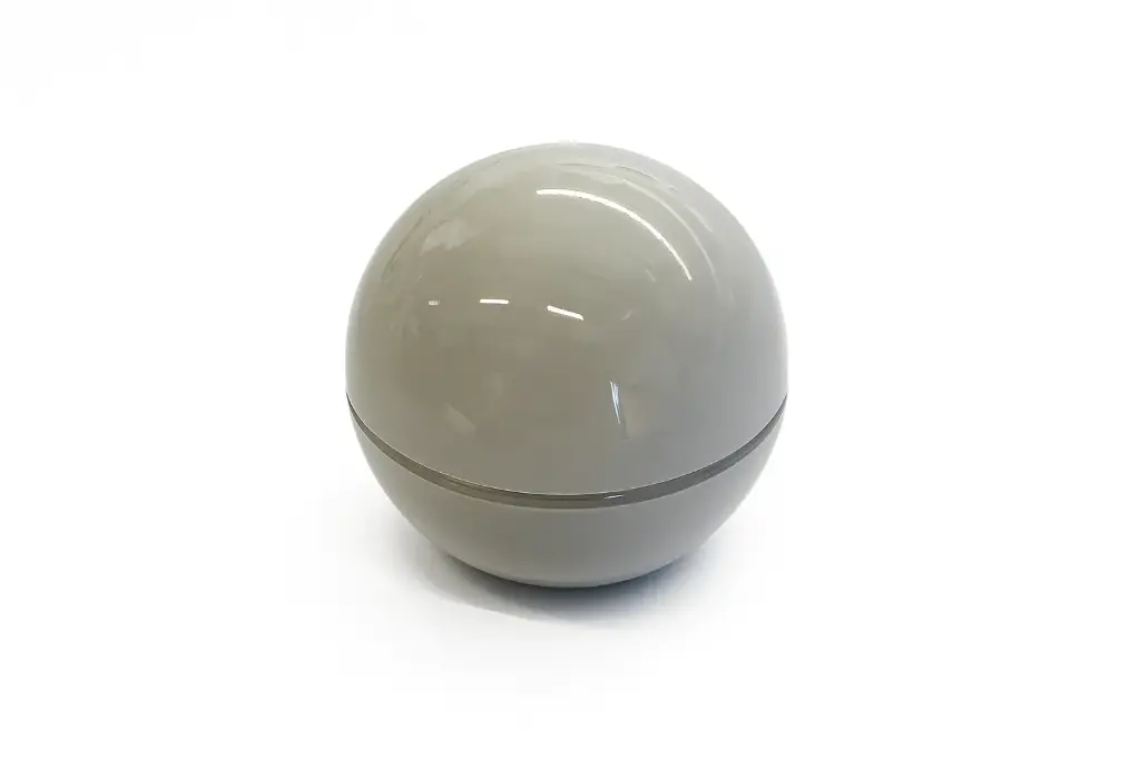Pommeau Blanc cerclage chromé