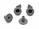Paire de Clips vitre Gauche + Droit en plastique GRIS - BURTON