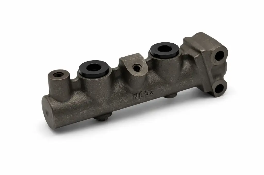 Maître-cylindre double circuit 2 sorties Lockheed Ø8 2CV 07/1976  -> 06/1981