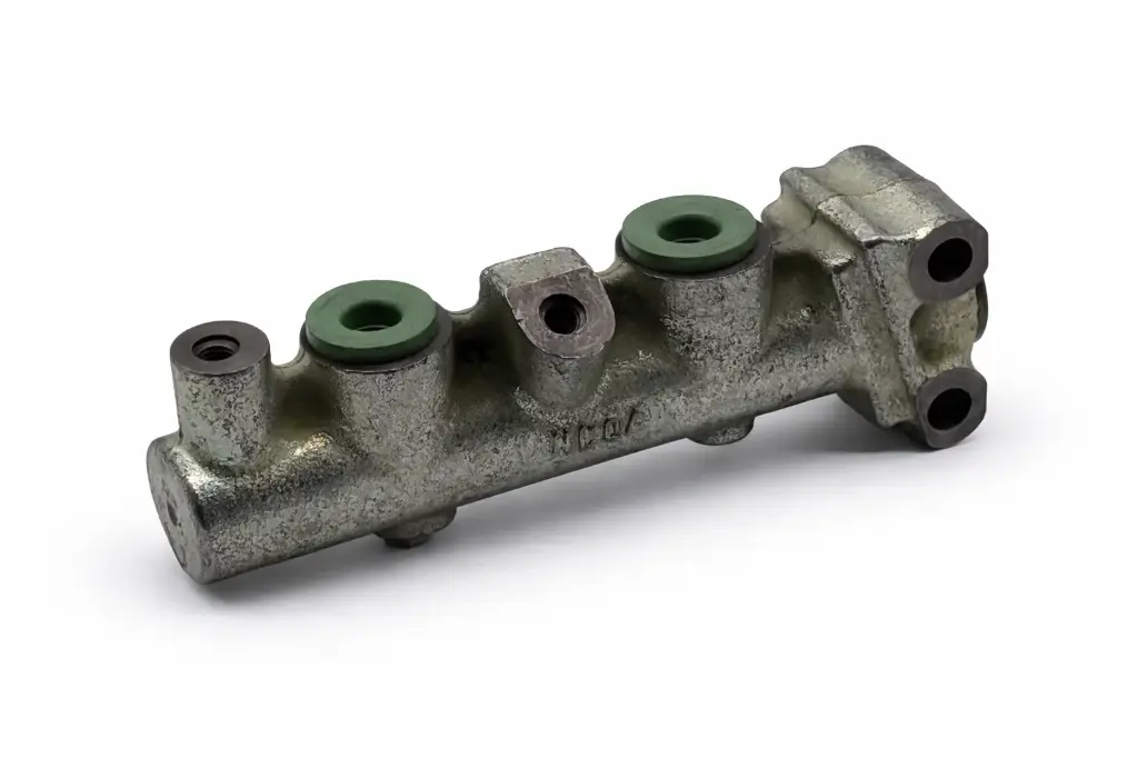 [A01105] Maître-cylindre double circuit 2 sorties LHM Ø8 2CV après 06/1981