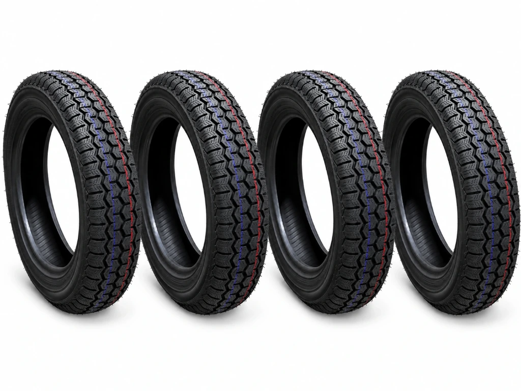 Lot de 4 Pneus 135/15 Profil d´Origine Tubeless