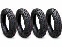 Lot de 4 Pneus 135/15 Profil d´Origine Tubeless