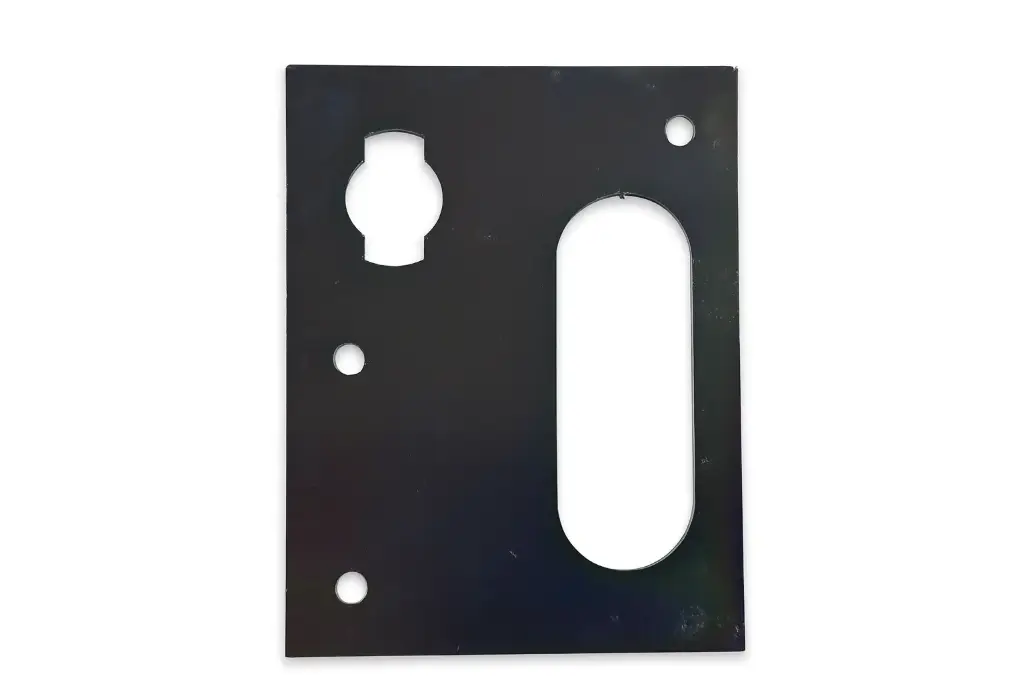 Plaque fixation de câble accélérateur sur tablier Méhari