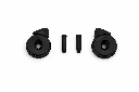 Paire de Clips vitre Gauche + Droit en plastique