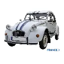 Ensemble adhésif pour 2CV France3 - bandes + bateau malle arrière