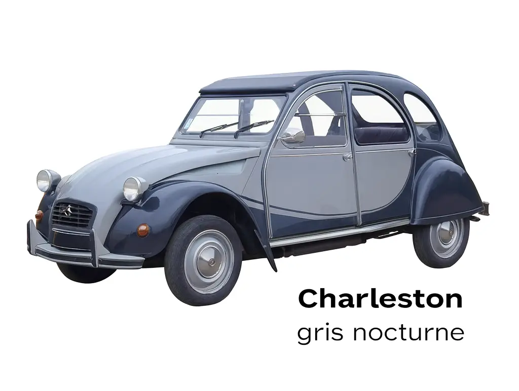 [A09990] Ensemble adhésif Charleston 2CV Grise