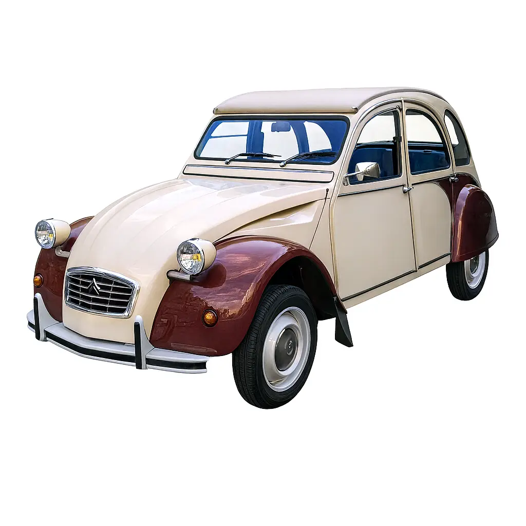 Ensemble adhésif 2CV Dolly Rouge Delage