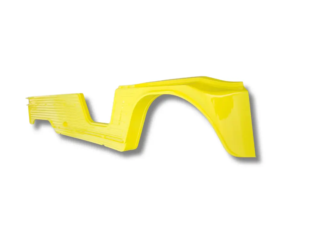 [A11011J] Panneau latéral DROIT AVEC aileron Gâche ANCIEN MODÈLE JAUNE