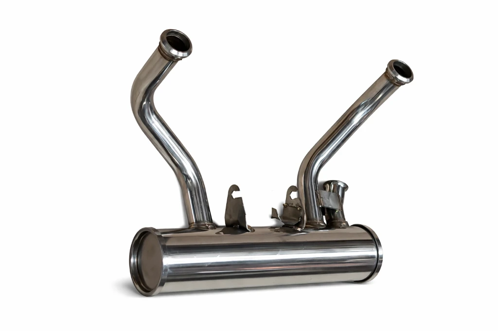 Silencieux primaire en INOX pour 2CV6, Dyane 6, Méhari, Acadiane et Ami8