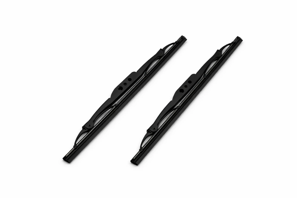 [A13412P] Paire de balais Essuie glace 250 Noir pour 2CV  - Livrée sans adaptateur plastique