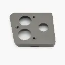 Platine rehausse feu arrière Gauche Gris 