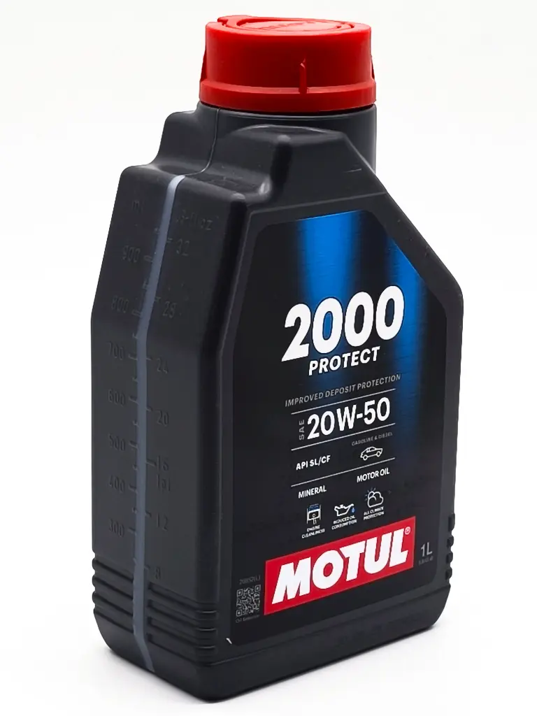 [A15300] Bidon 1L d´huile moteur 2000  Multigrade 20W50 MOTUL