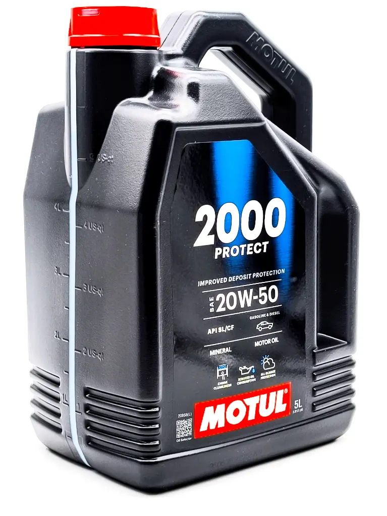 [A15302] Bidon 5L d´huile moteur 2000 Mineral 20W50 MOTUL