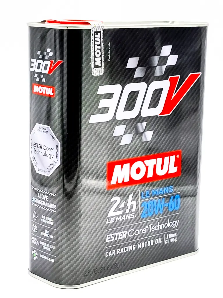 Bidon 2L d´huile moteur 300V LE MANS W60, 100% Synthèse MOTUL