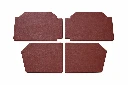Lot de 4 panneaux de porte grand modèle MARRON