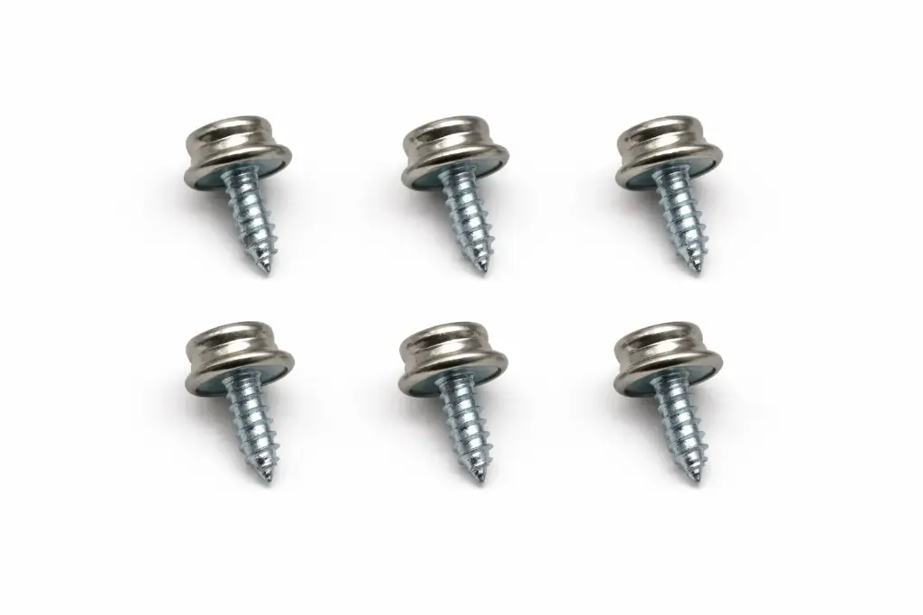 Lot de 6 boutons pression + VIS