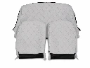 Ensemble Garnitures Asymétrique Tissu GRIS CHARLESTON 2 sièges AV+ banquette arrière