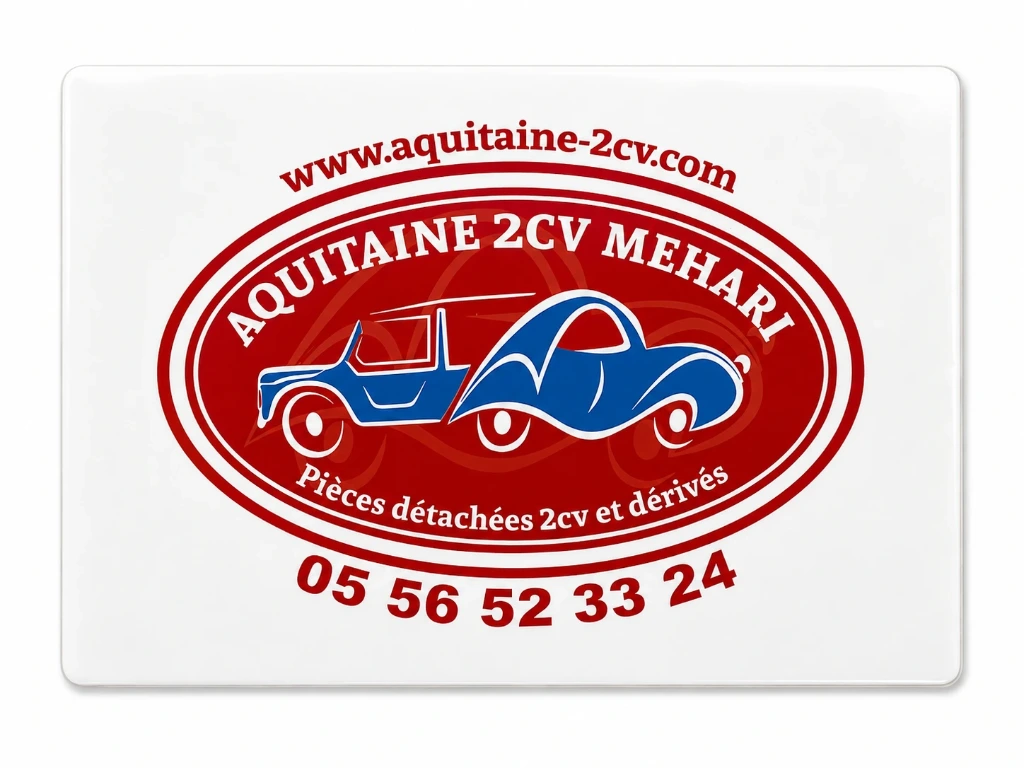 [A45910] Autocollant AQUITAINE 2CV MEHARI