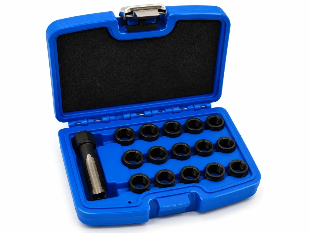 kit de réparation pour filetage de bougie M14 x 1,25mm 16 pièces