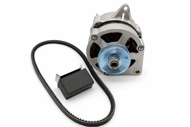 Ensemble alternateur + régulateur 2CV + courroie