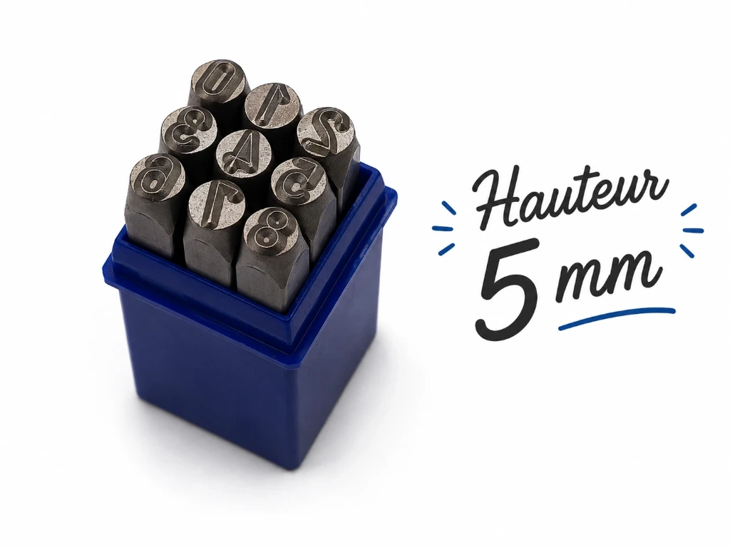 Chiffres à frapper 5mm