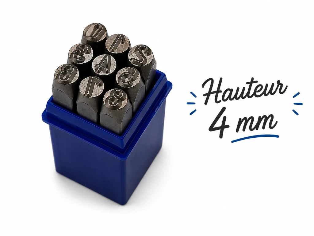 Chiffres à frapper 4mm