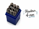Chiffres à frapper 4mm