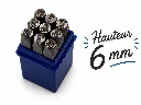 Chiffres à frapper 6mm