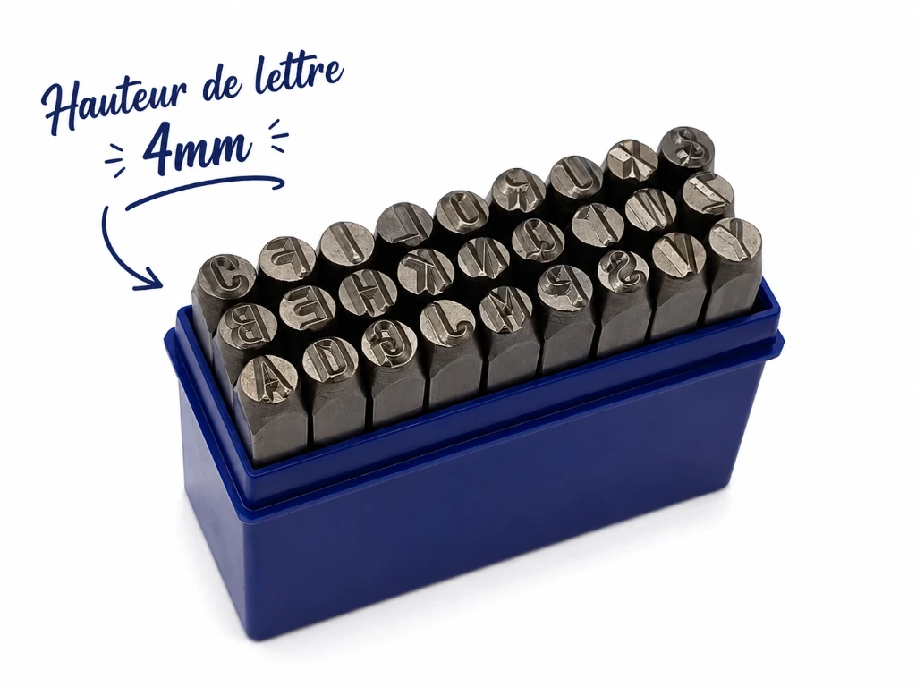 Lettres à frapper 4mm