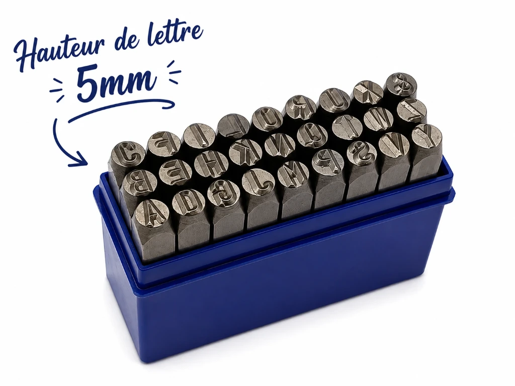 Lettres à frapper 5mm